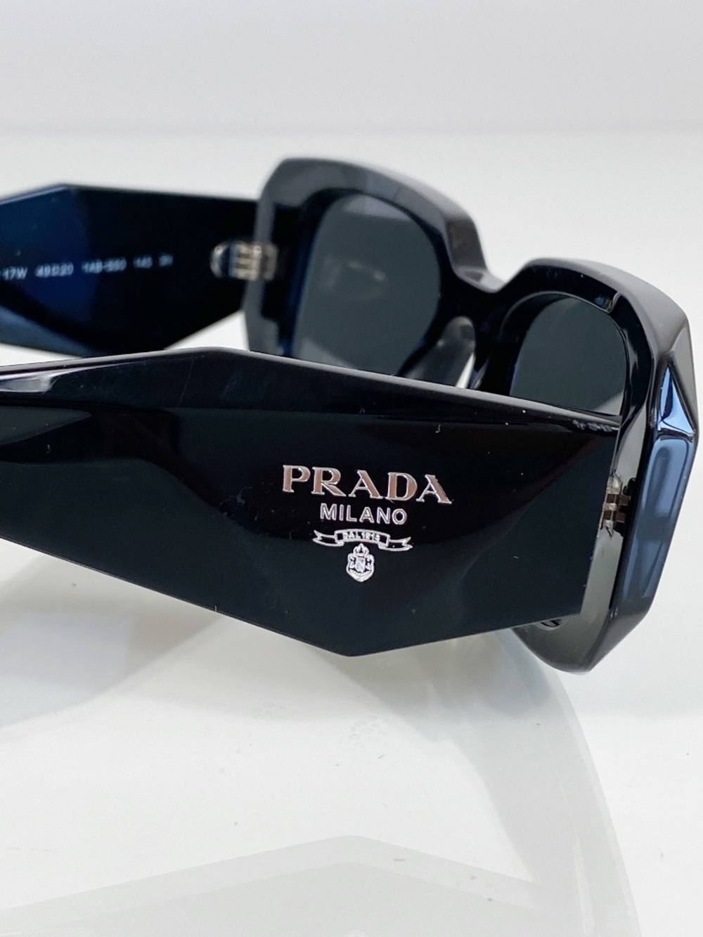 Prada PR 17WS 1AB5SO Black Dark Grey Lens Sunglasses - Picture 8 of 13